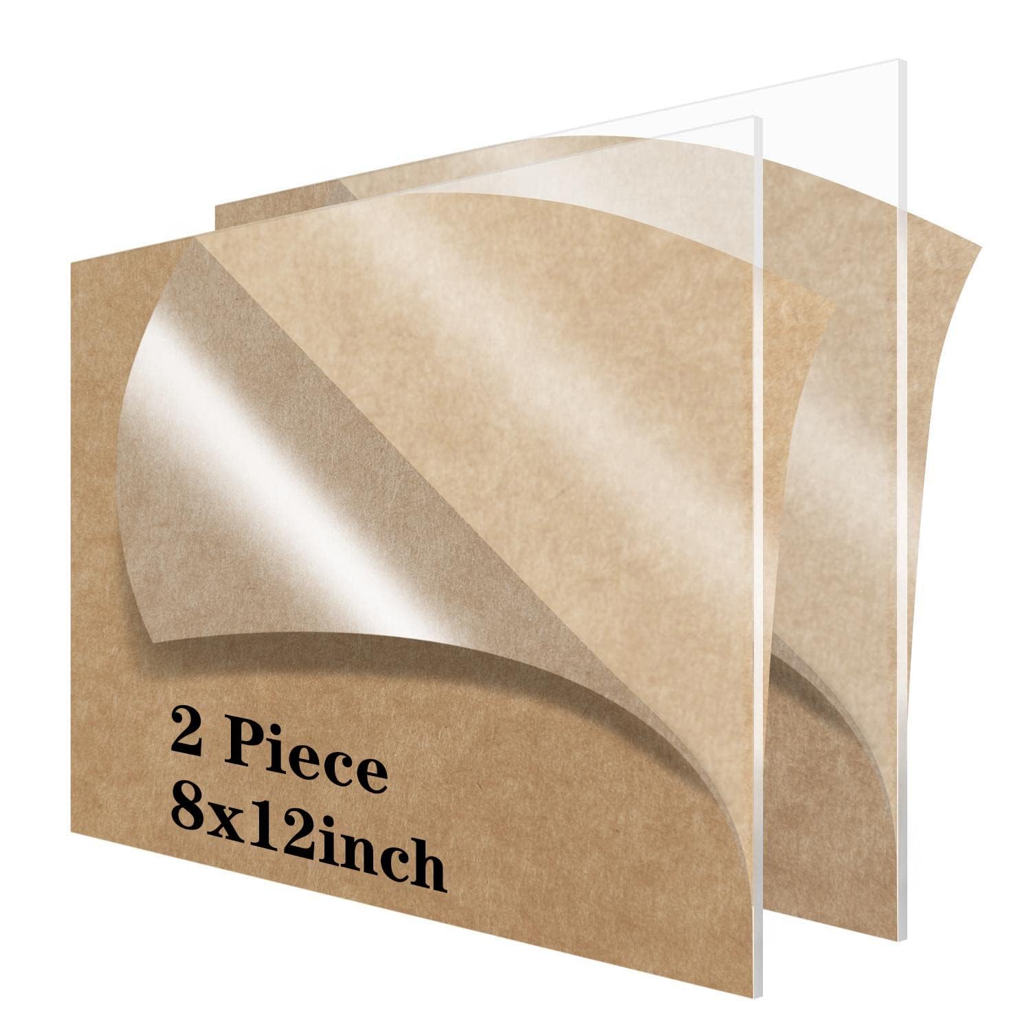 BIGIMALL Clear Acrylic Cut Plexiglass Sheet A4 Size 210 mm x 297 mm (8.3"X11.7") x 3 mm (Pack of 2 Pcs)-image-25
