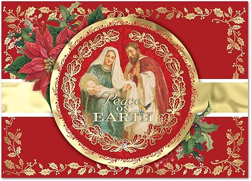 Miniatura 2 de Punch Studio Oh Holy Night Mary - Tarjetas dimensionales en caja con 12 tarjetas adornadas y sobres (57749)
