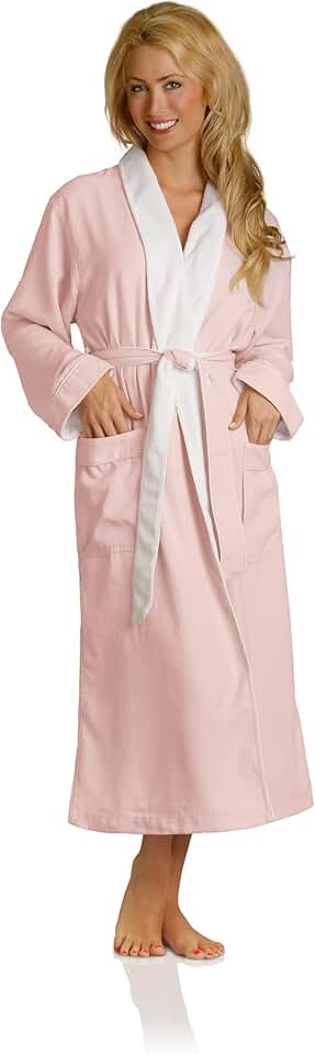 Plush Necessities Luxury Spa Robe - Microfiber with Cotton Terry Lining