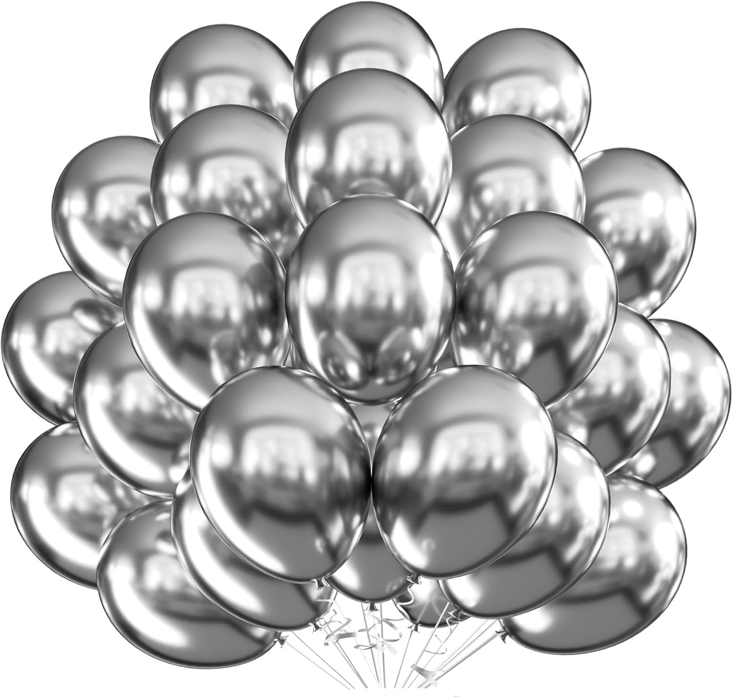 Rosegold Balloons - 12 inch 100 pcs Chrome Metallic Latex Birthday Balloons for Shiny Party Decoration, Graduation, Halloween, Wedding, Baby Shower, Christmas