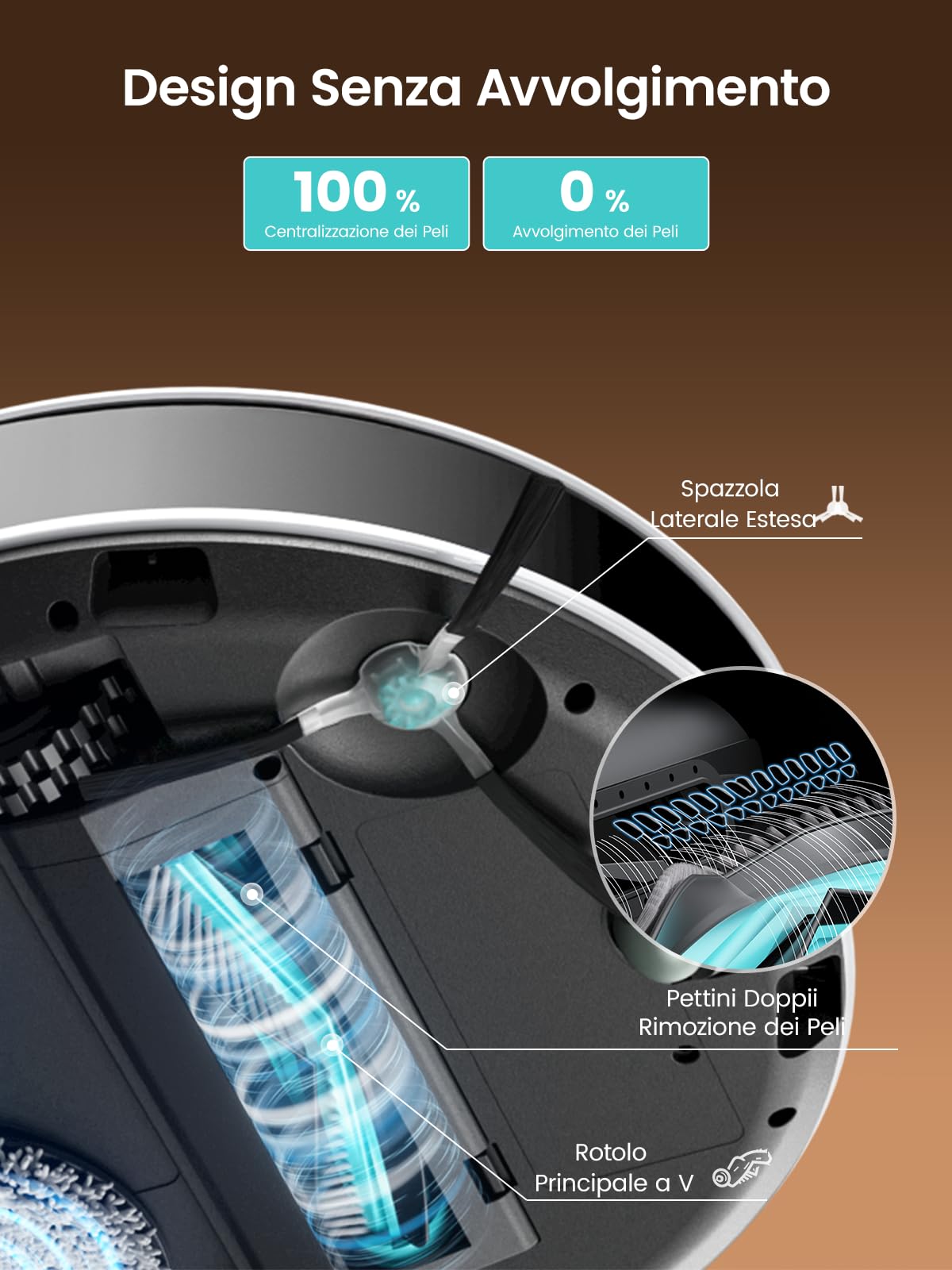 Lefant M3Max Robot Aspirapolvere Lavapavimenti con Mappatura, 20000Pa, Stazione All-in-One, Navigazione dToF, Ostacoli PSD, 3.2L Autosvuotamento, Lavaggio Mop 45°C, Asciugatura, WiFi 2.4G/5G/Alexa/APP