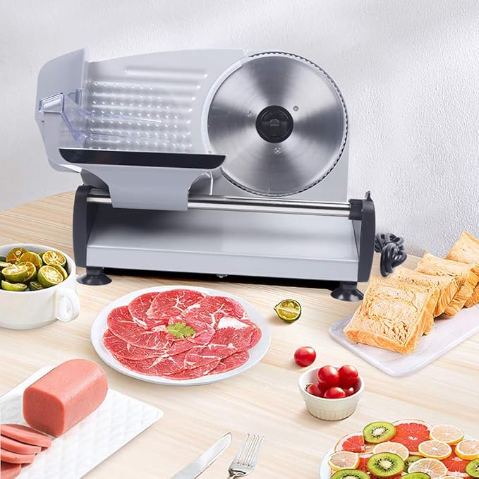 Cortadora Eléctrica de Carne, Acero Inoxidable, 110V 200W miniatura 2