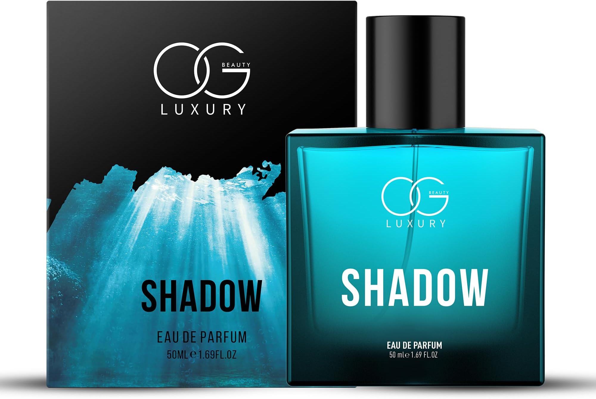 OG BEAUTY Luxury Shadow Eau de Parfum 50 ml | Invigorating Lavender & Bold Aromas | Long-Lasting Signature Fragrance for Men | Perfect for Valentine's Day, Date Nights & Premium Gifting