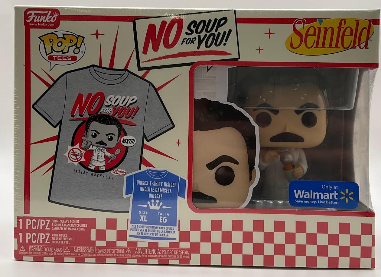 Funko POP! & Tee: Seinfeld - Yev Kassem (Soup Nazi) No Soup for You - XL - Walmart Exclusive