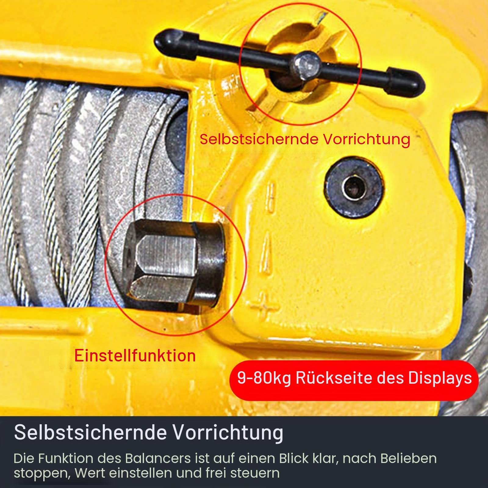 Spring Balancer, Aufhängen Federzug Balancer Einziehbarer(1-3kg)
