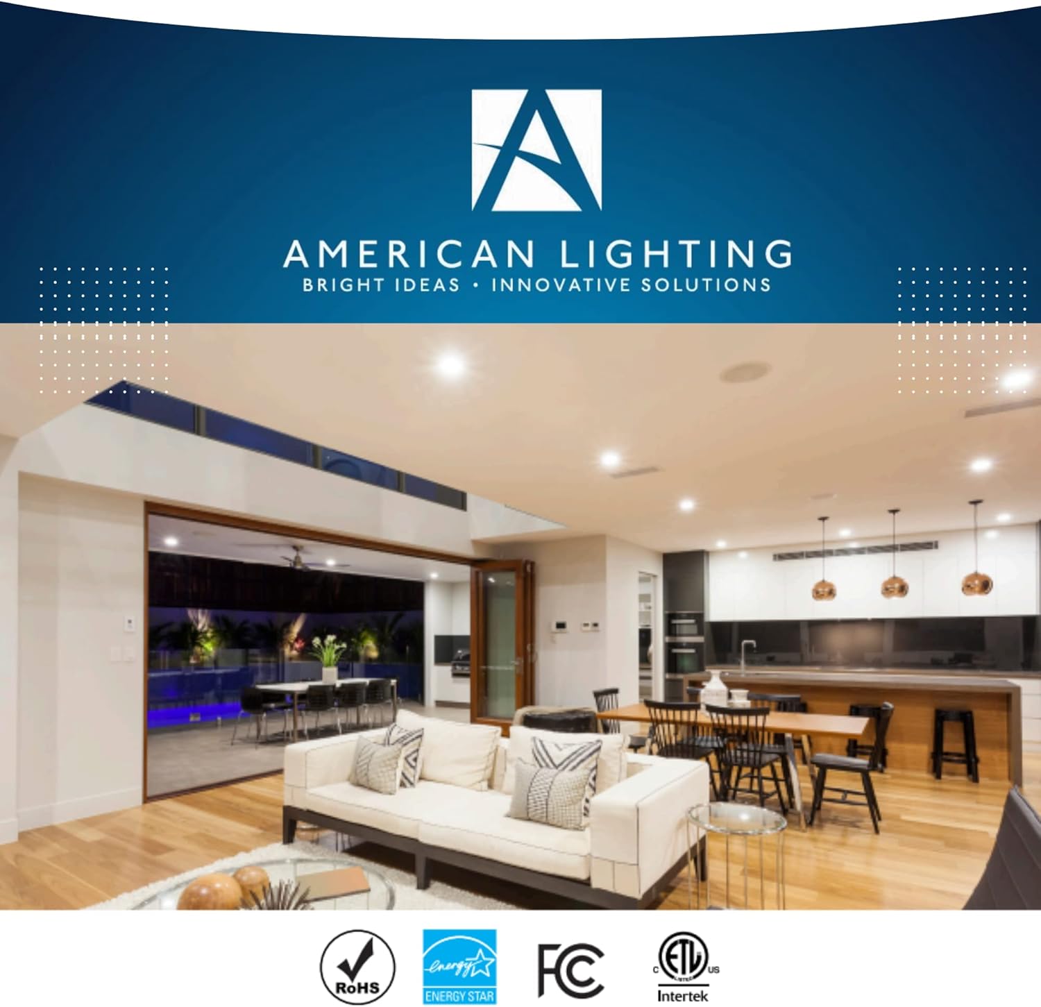 American Lighting QD6-30-WH Quick Disc