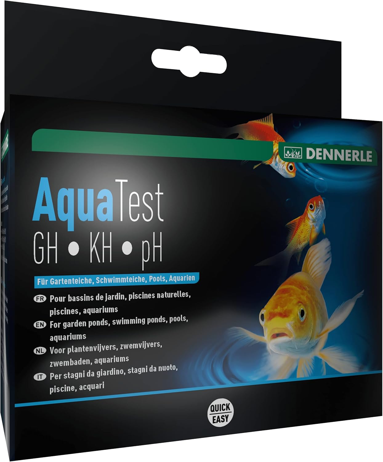 Dennerle Aqua Test GH KH pH WassertestSet für Gartenteiche