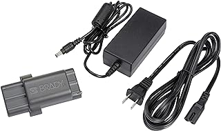 Brady M210 Printer Accessory Power Kit Li-Ion Battery Pack and AC Adapter (M210-PWR-KIT). for use with M210, M210-LAB, and BMP21-PLUS Printers.,Black