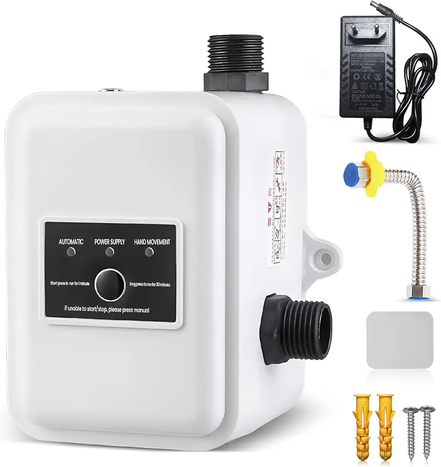 Bomba Pressurizadora, Pressurizador de Agua Inteligente DC 24V, Bomba 150P, Vazão 32L/min, Cabeça de Elevação 22m, Compacta com Controle Automático