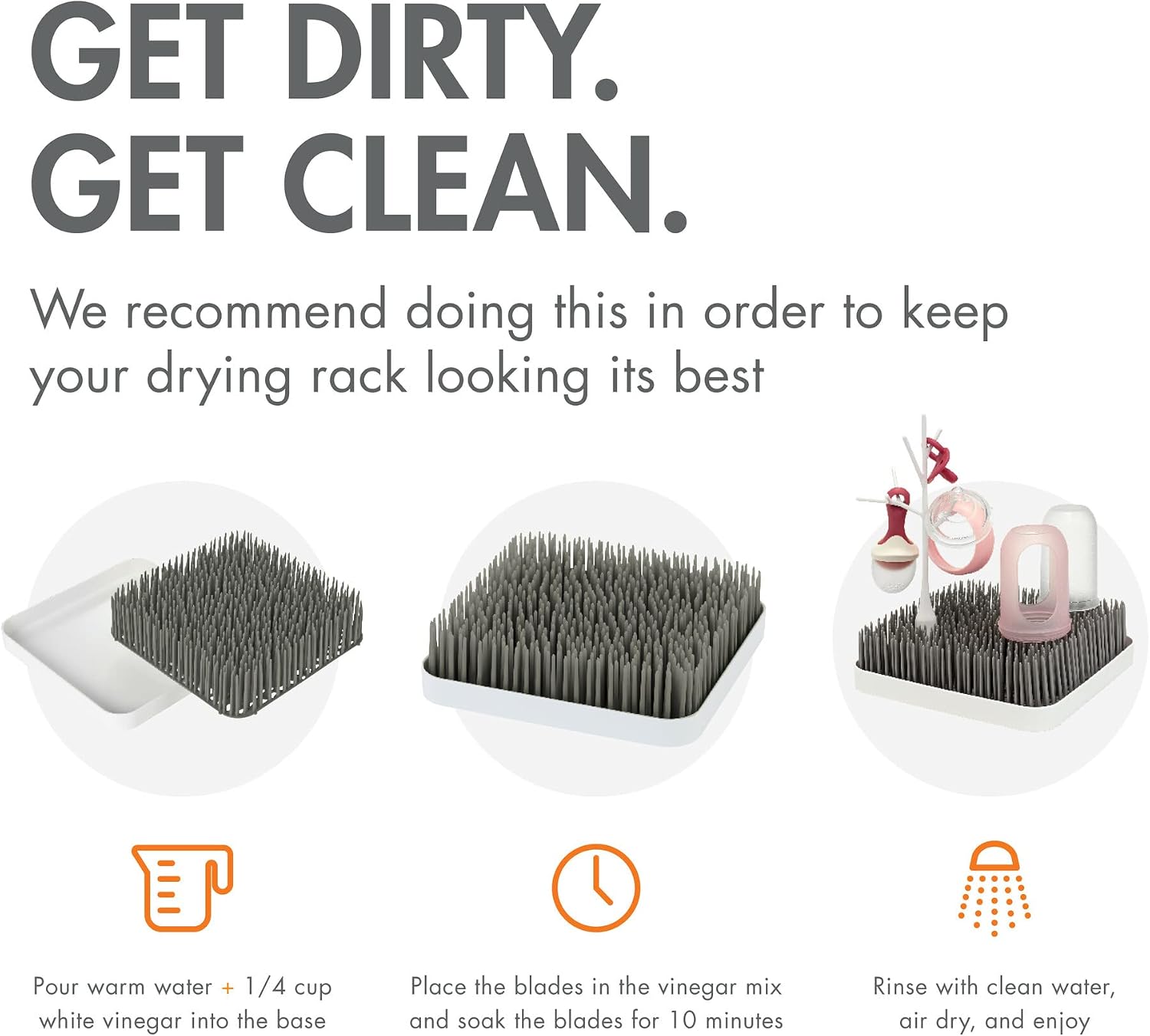 Boon Lawn Countertop Drying Rack - Gray,1 Count (Pack of 1)