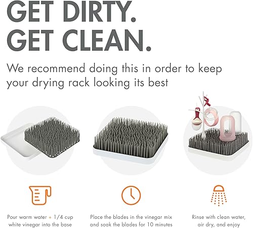 Miniatura 3 de Boon - Bandeja de secado de biberones de bebé con apariencia de césped