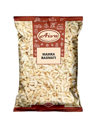 AIVA Basmati Mamra Puffed Rice | Indian Puffed Rice | Basmati Kurmura | Light Crunchy Snack Ingredient | Indian Mamra Rice - 14oz 400g