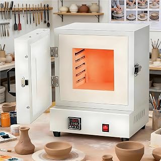 2000W High-Temperature Electric Kiln Furnace, 1150℃ Digital Muffle Burnout Oven for Jewelry Making, Metal Melting, Ceramic Sintering, Heat Treatment & Lab Use