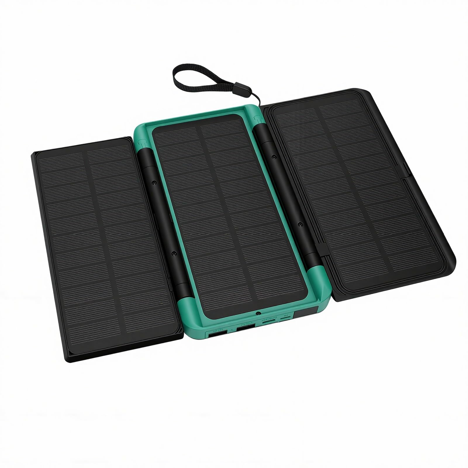 Power Bank Solare Ad Alta Capacità per Uso di Emergenza | Ricarica solare rapida, display digitale a LED, compatibilità con dispositivi versatili, adatto per avventure all\'aria