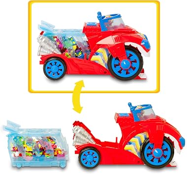 SUPERTHINGS Bite Attack SuperThings Kazoom Power Doc Vroom Vehicle Contains 1 Bite Attack Vehicle, 1 Doc Vroom Exclusive, 1 Removable Jail