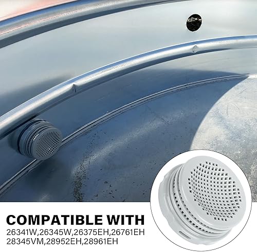 Miniatura 4 de Conector de manguera de piscina para piezas Intex 10744 10256 10255 Conector de filtro roscado arandela de tuerca (10253)