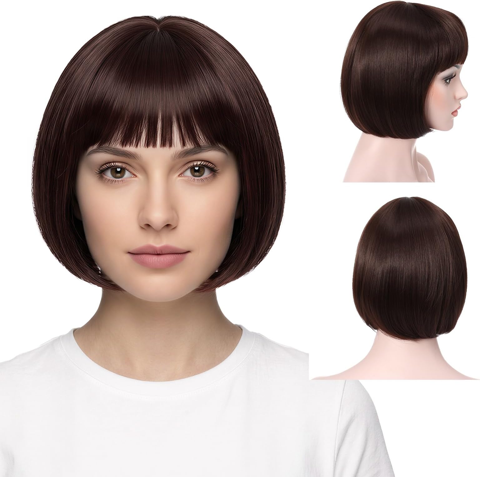 OneDorÃ‚® 10ââ‚¬Â Short Straight Flapper Bob Cosplay Hair Wig