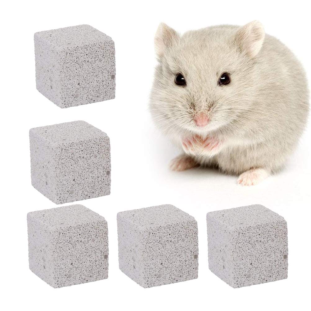 6 Pezzi Pietra Da Masticare Per Animali - Minerale Al Calcio Per Criceti, Conigli, Cincillà, Cura Dentale Naturale