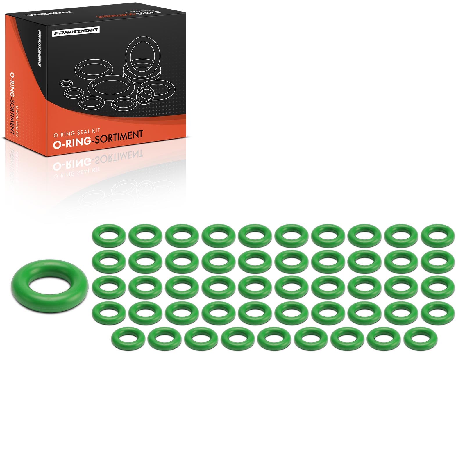 Frankberg Juego de juntas tóricas para aire acondicionado (50 unidades) | Exact ID(20.22±0.25mm), Exact CS(5.33±0.13 mm), HNBR, 50 unidades