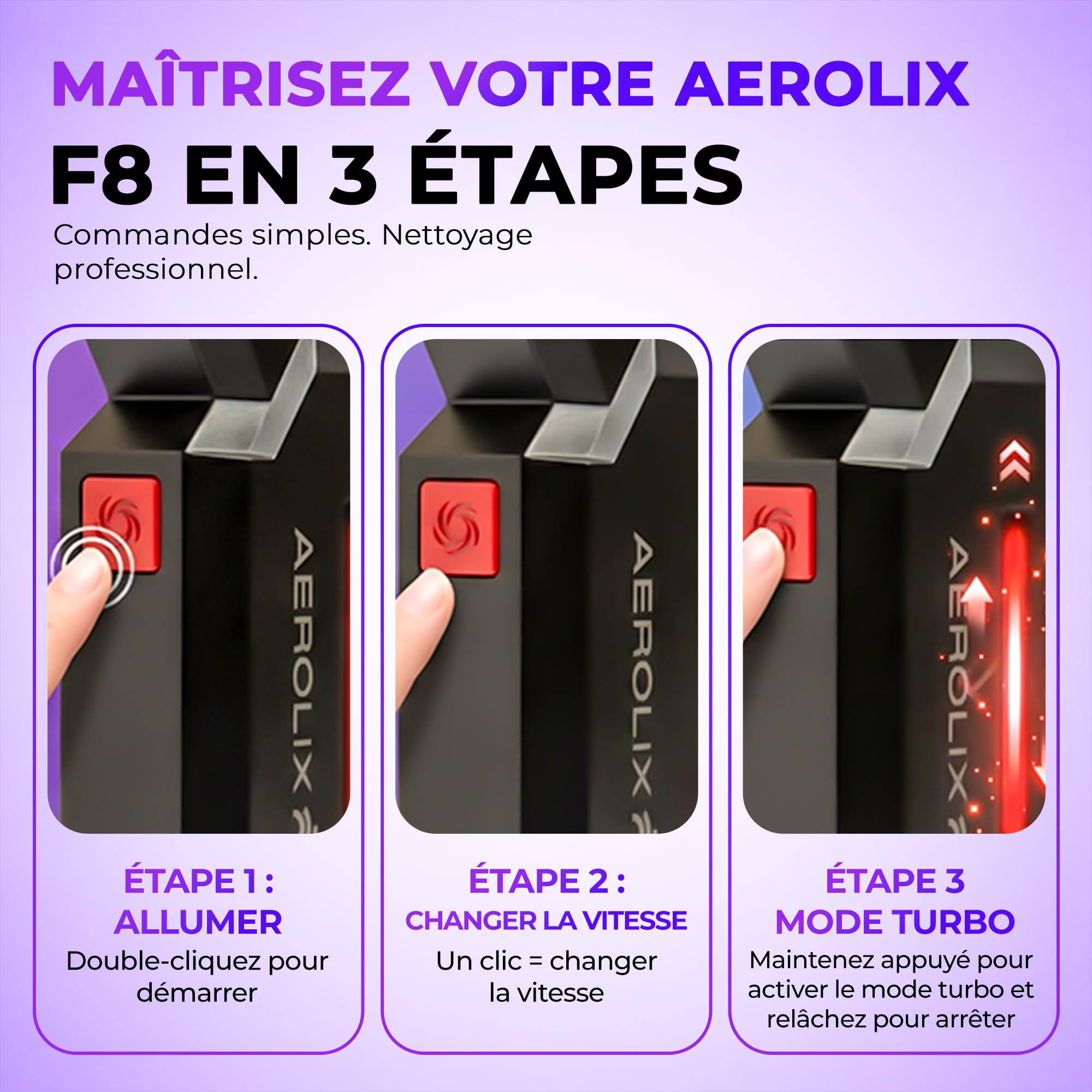 Souffleur Air Comprimé Électrique Sans Fil Puissant 130000 RPM – Soufflette 8000 mAh, 5 Vitesses, Nettoyage PC Clavier Maison