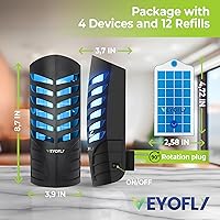 Vista 25 de VEYOFLY Trampas para Moscas de Frutas para Interiores, Trampa para Moscas Interior, (2 Dispositivos + 6 Recargas) Atrapamoscas Interior, Trampas