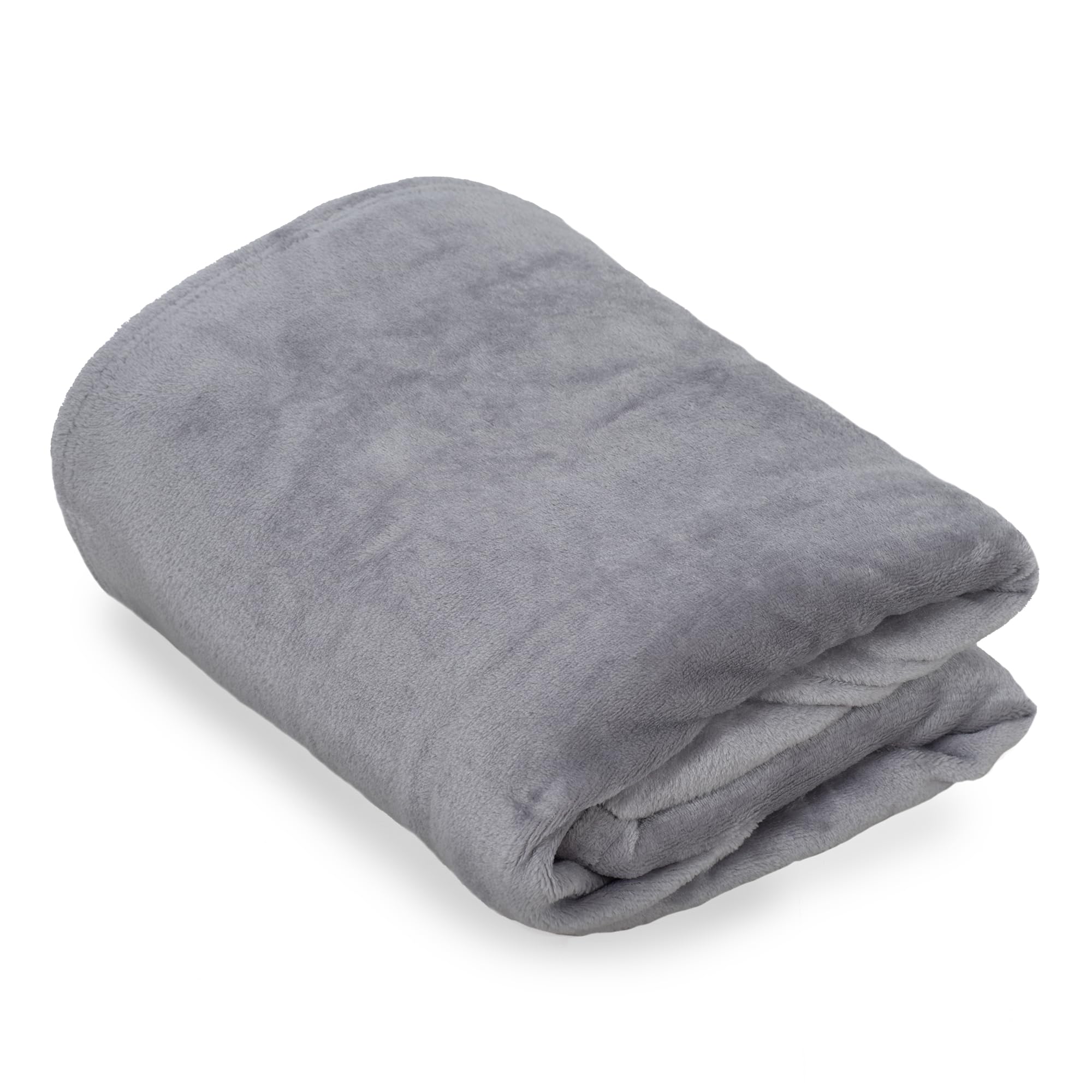 Smooth Sedalina Blanket 130 x 160 cm, Super Soft and Warm, Very Light and Comfortable for Bed, Sofa and Armchair, 100% Polyester, Quality 250 g/m², Light Grey