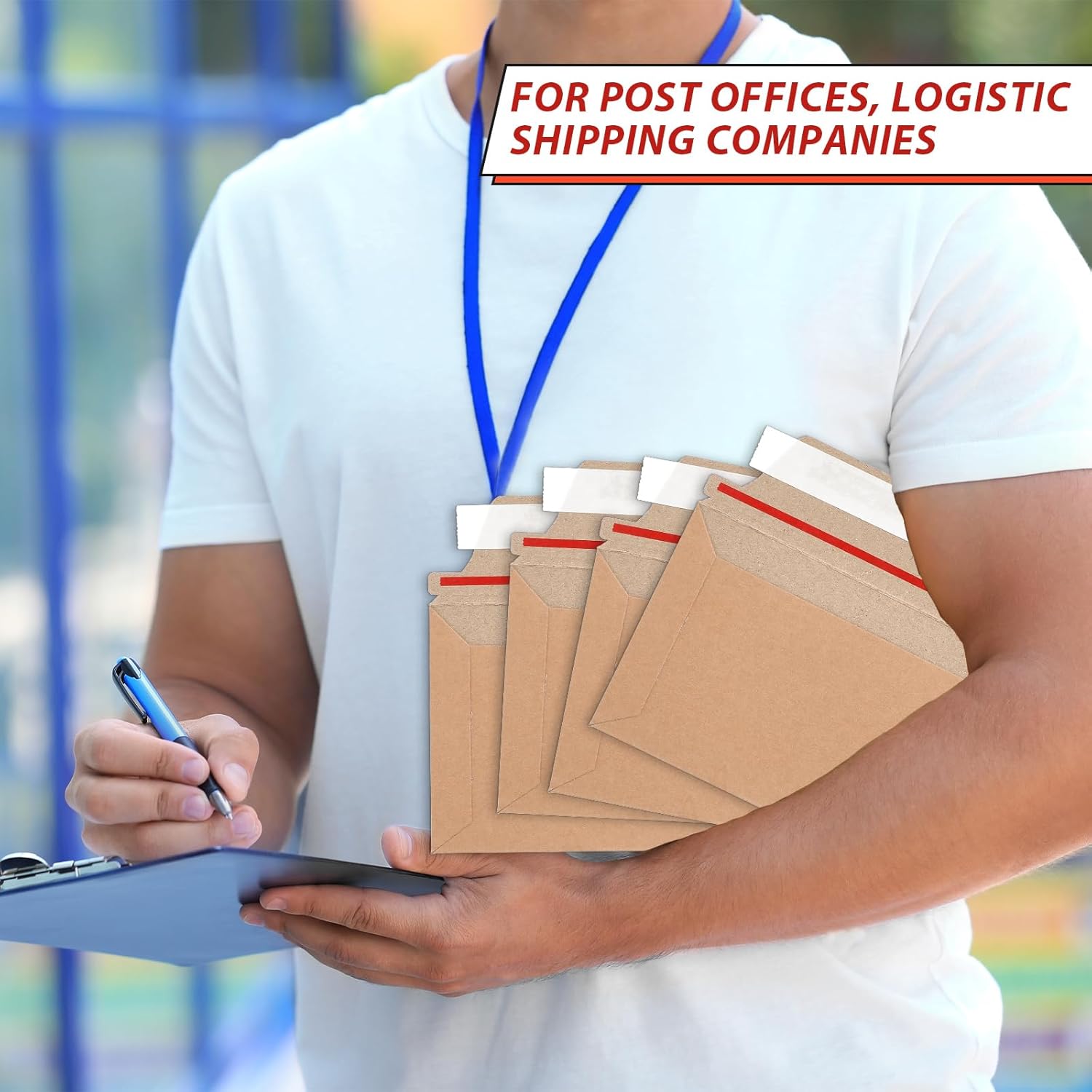 party greeting 200 Pcs 6.5 x 4.5 Rigid Mailers with Self Seal Envelopes Stay Flat Photo Mailers Sports Cards Rigid Envelopes for Postcard CD Comic Book Card Shipping Protector(Kraft) - Image 7