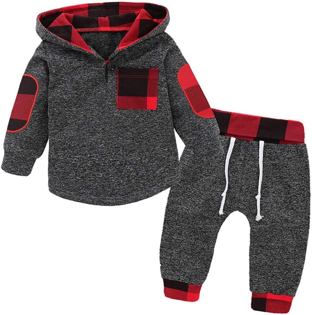 Happy Kido Toddler Baby Boys Girls Stylish Plaid Floral Pocket Hooded Coat,Kids Jackets Stretchy Cloak Tops Clothes