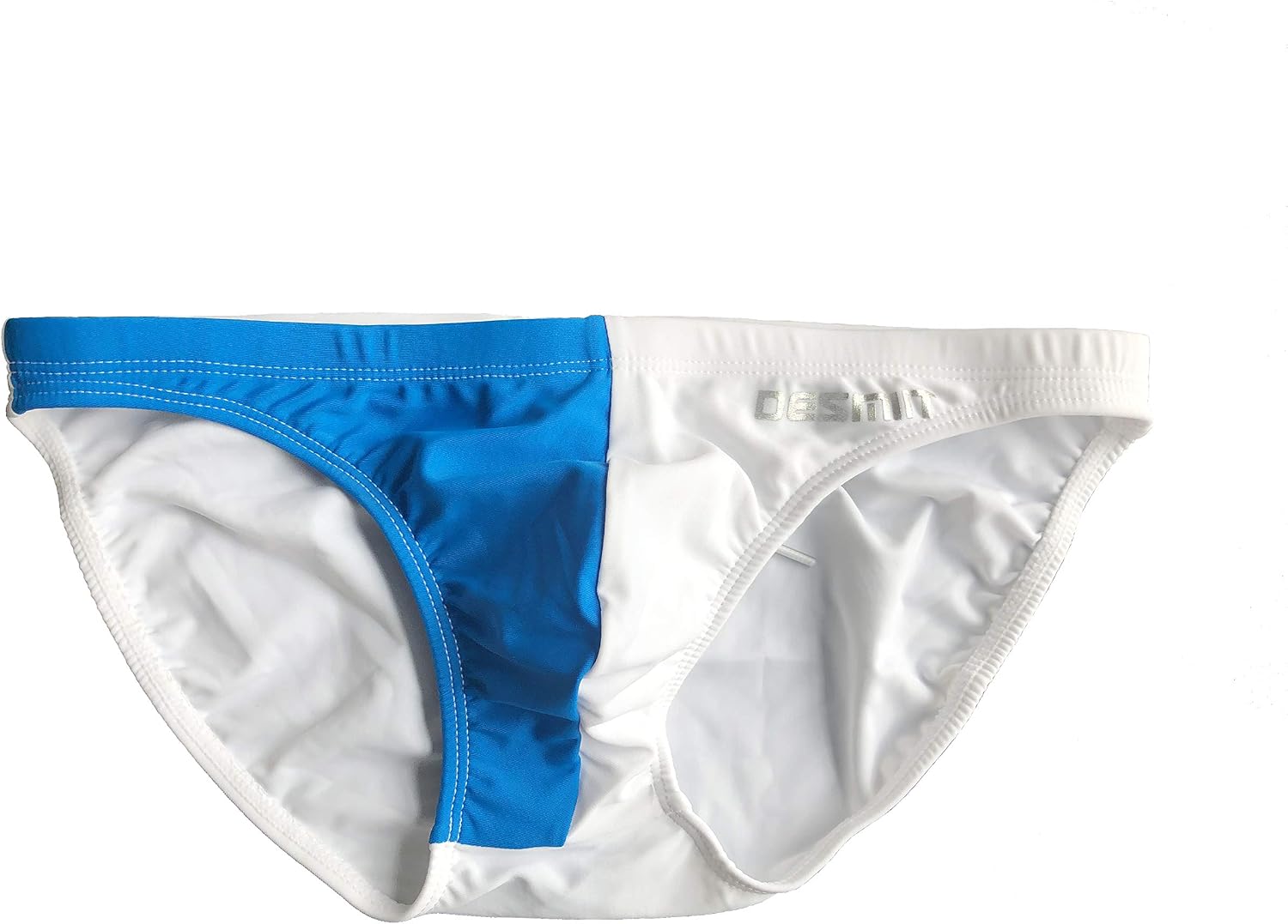 DESMIIT Men's Low Rise Swimwear Colorant Match Swimming Brief Bikini