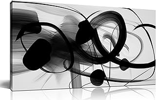 14 Hallway Gallery Wall Ideas to Display Art and Photos 19 ANCXWOTER Large Canvas Wall Art for Living Room Bedroom Abstract Line Bl...