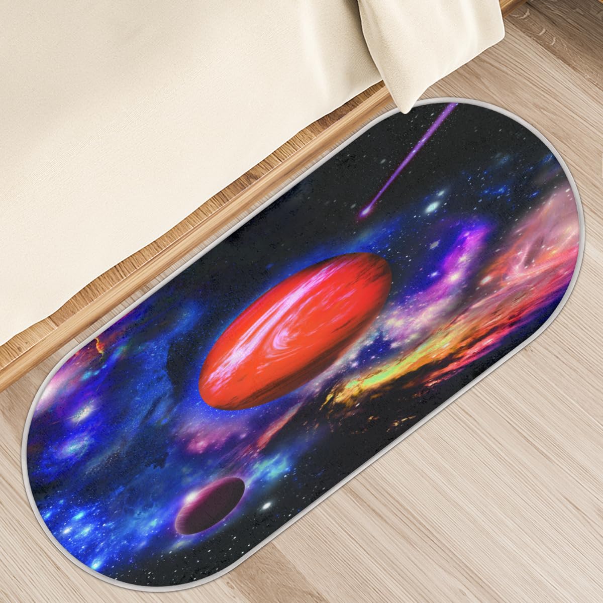Tapis à poils longs Univers pour sublimer le sol de votre chambre