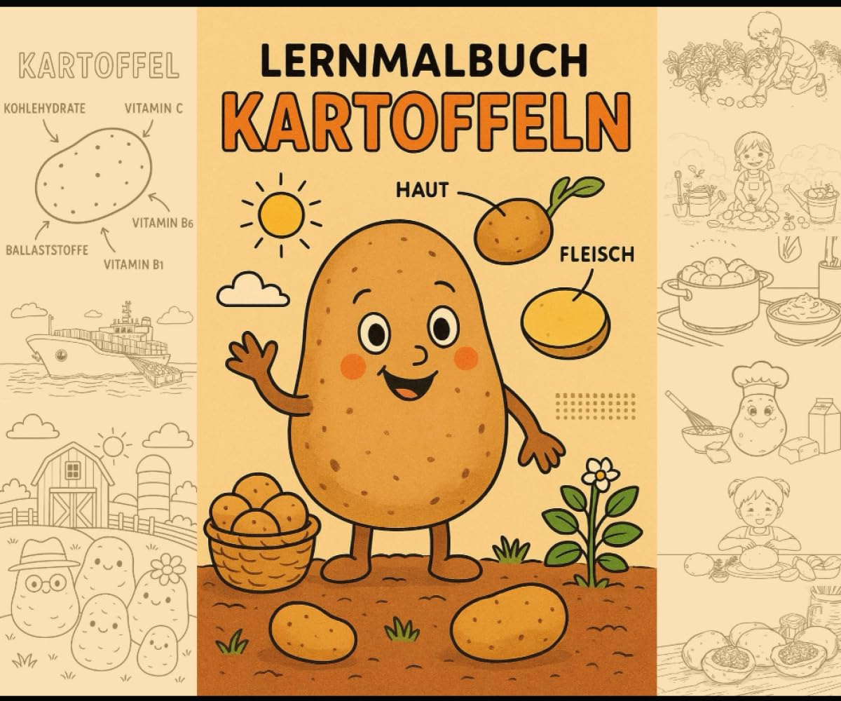 Mein Kartoffelmalbuch: Zum lernen, Kochen und Spaß haben
