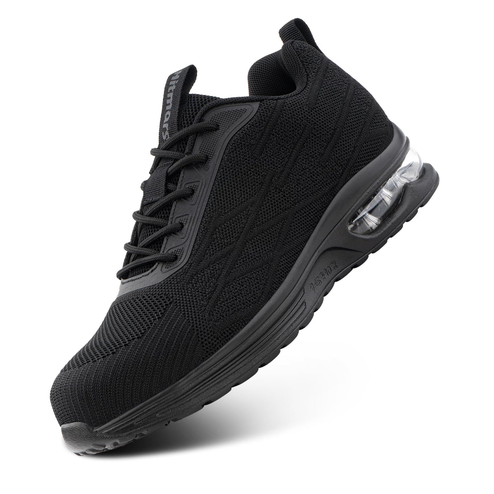 Hitmars Safety Trainers Men Women Safety Shoes Steel Toe Cap Trainers Lightweight Work Shoes Non Slip Breathable Work Trainers Black 3.5-13 UK