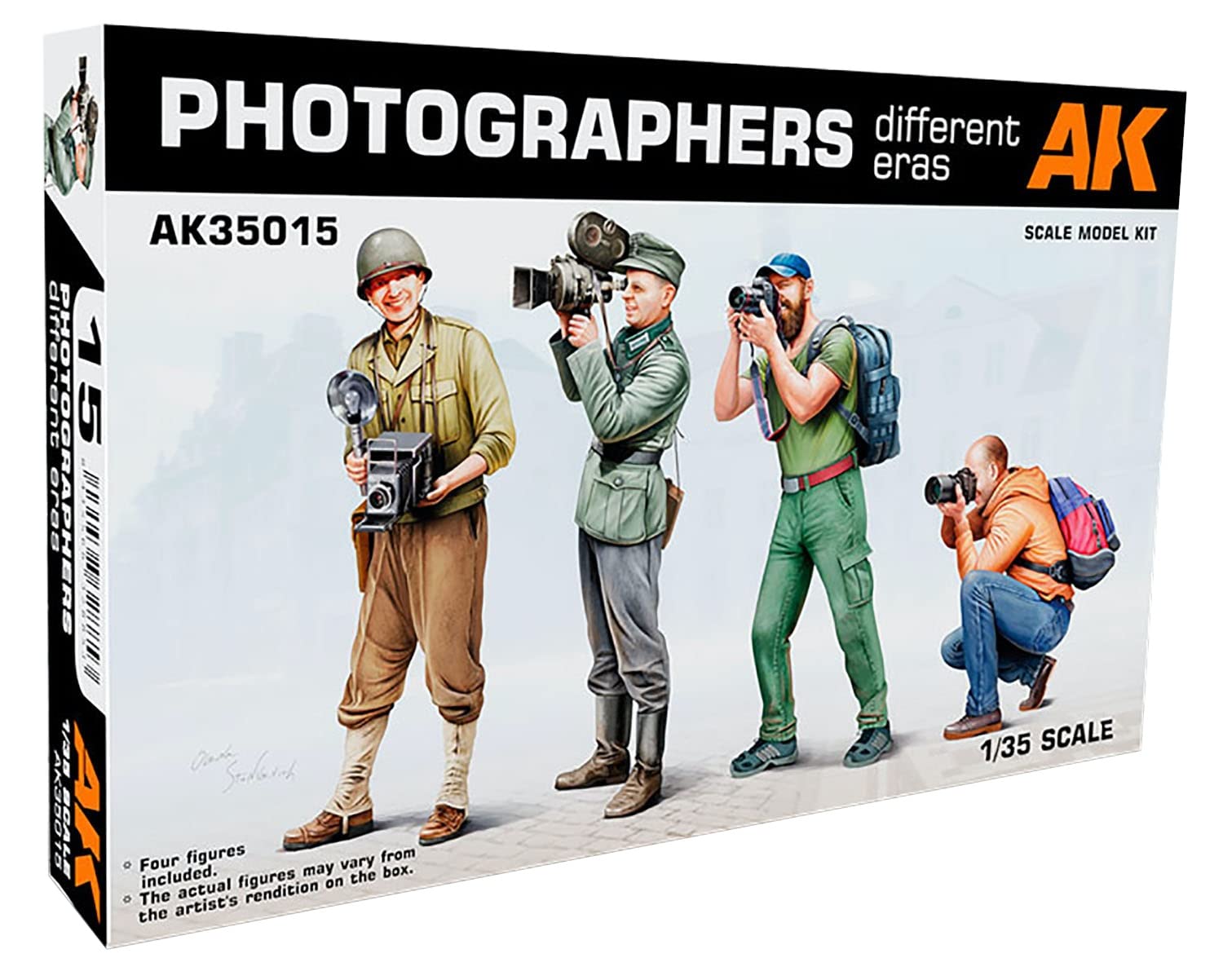 AK Interactive AK35015 Photographers (Different Eras) 1/35