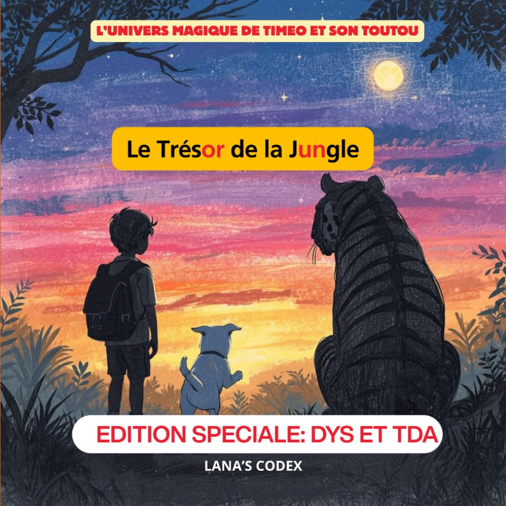 Le Trésor de la Jungle: Une aventure magique au cœur de la jungle pour apprendre le courage et l'amitié. (Livre illustré pour enfants dès 3 ans) (L'Univers Magique de Timéo et son Toutou)
