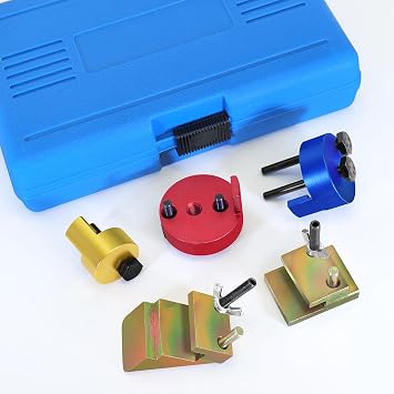5PCS Auxiliary Stretch Belt Removal Installation Tool Set Compatible with Ford Citroen Mercedes-Benz Lancia Volvo Volkswagen Skoda, Universal Engine Pulley Drive Belt Remover Installer Kit
