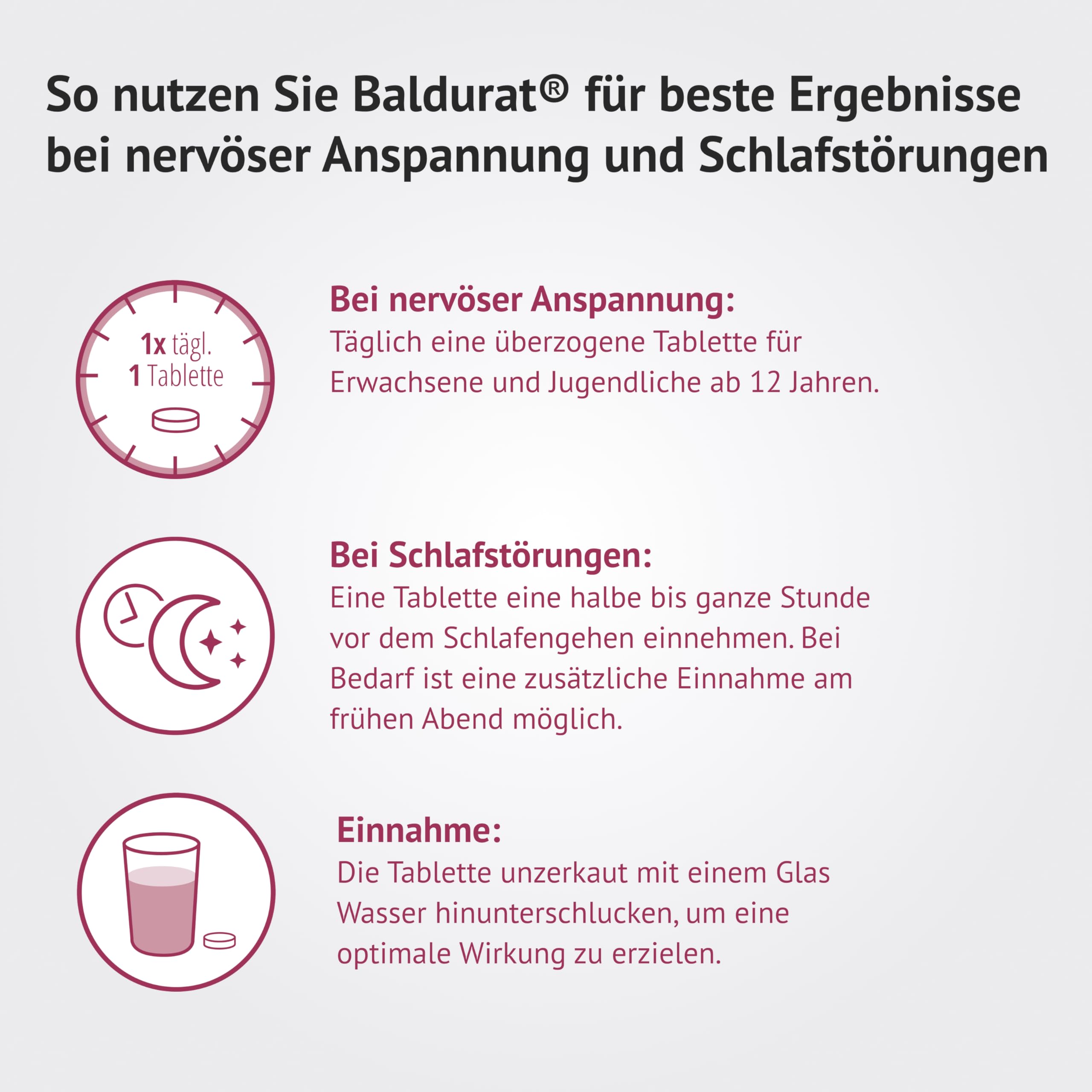 bei Schlafstörungen und Unruhezuständen: Baldrian Tabletten 650 mg, hochdosiert und pflanzlich, ohne Gewöhnungseffekt oder Risiko einer Abhängigkeit, ab 12 Jahren, 50 Stk.