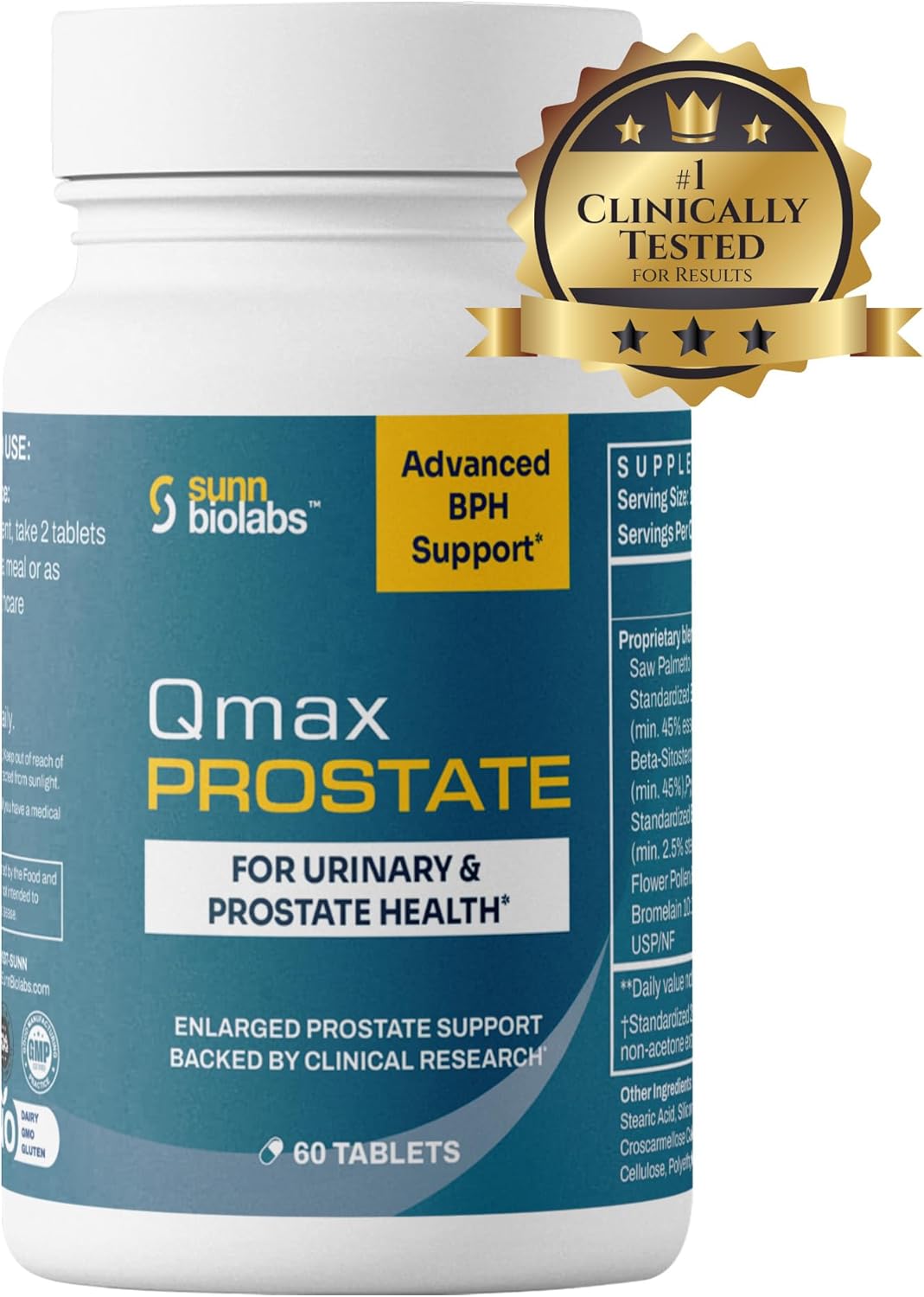 Qmax Prostate with Premium Saw Palmetto - Urologists Recommeded | Supplement for BPH, Enlarged Prostate, and Urinary Flow Support - Prostate Health for Men