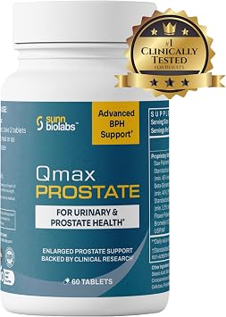 Qmax Prostate with Premium Saw Palmetto - Urologists Recommeded | Supplement for BPH, Enlarged Prostate, and Urinary Flow Support - Prostate Health for Men