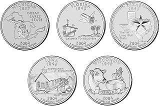 2004 Statehood Quarters 10 Coin Set
