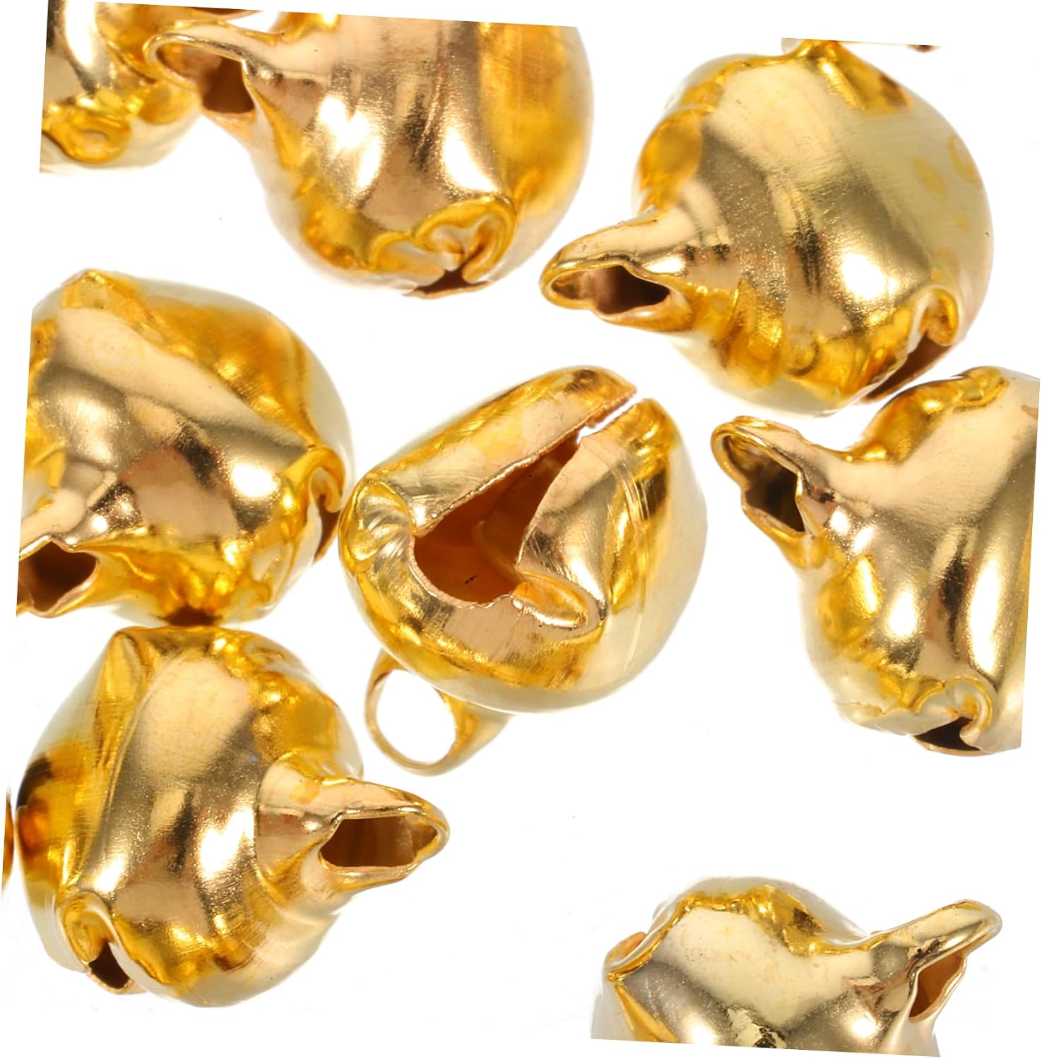 LIFKOME 200pcs Decorative Bells Jingle Bells Charms DIY Craft for Bracelet Home Decor Accessory