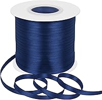 Vista 73 de Cinta de satén rosa polvoriento de doble cara, 3/8 pulgadas x 50 yardas, cintas de poliéster rosa polvoriento para envolver regalos, cinta de tela