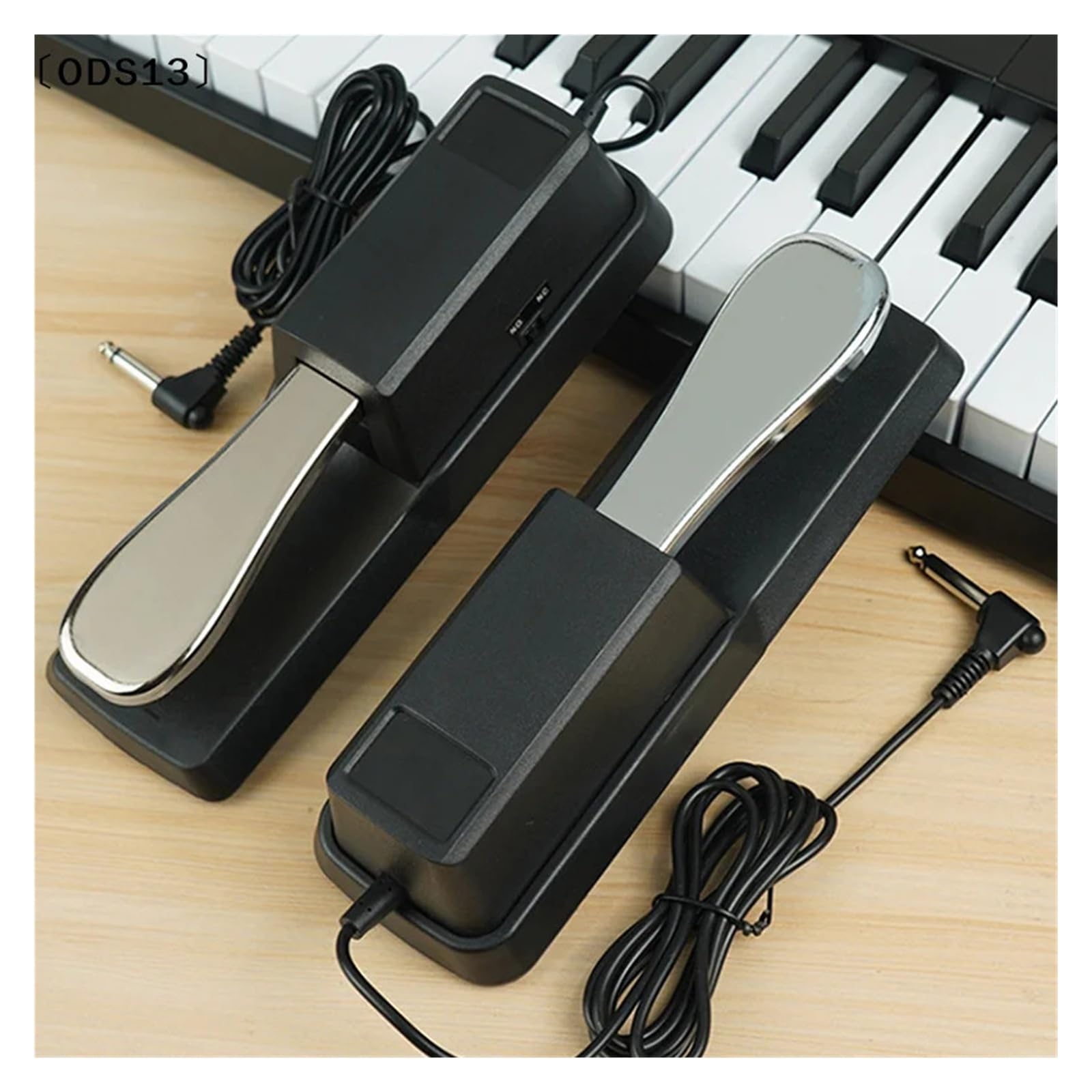 Pedale Sustain da 2 pezzi for tastiera elettronica portatile. Accessorio universale for strumento pianoforte digitale