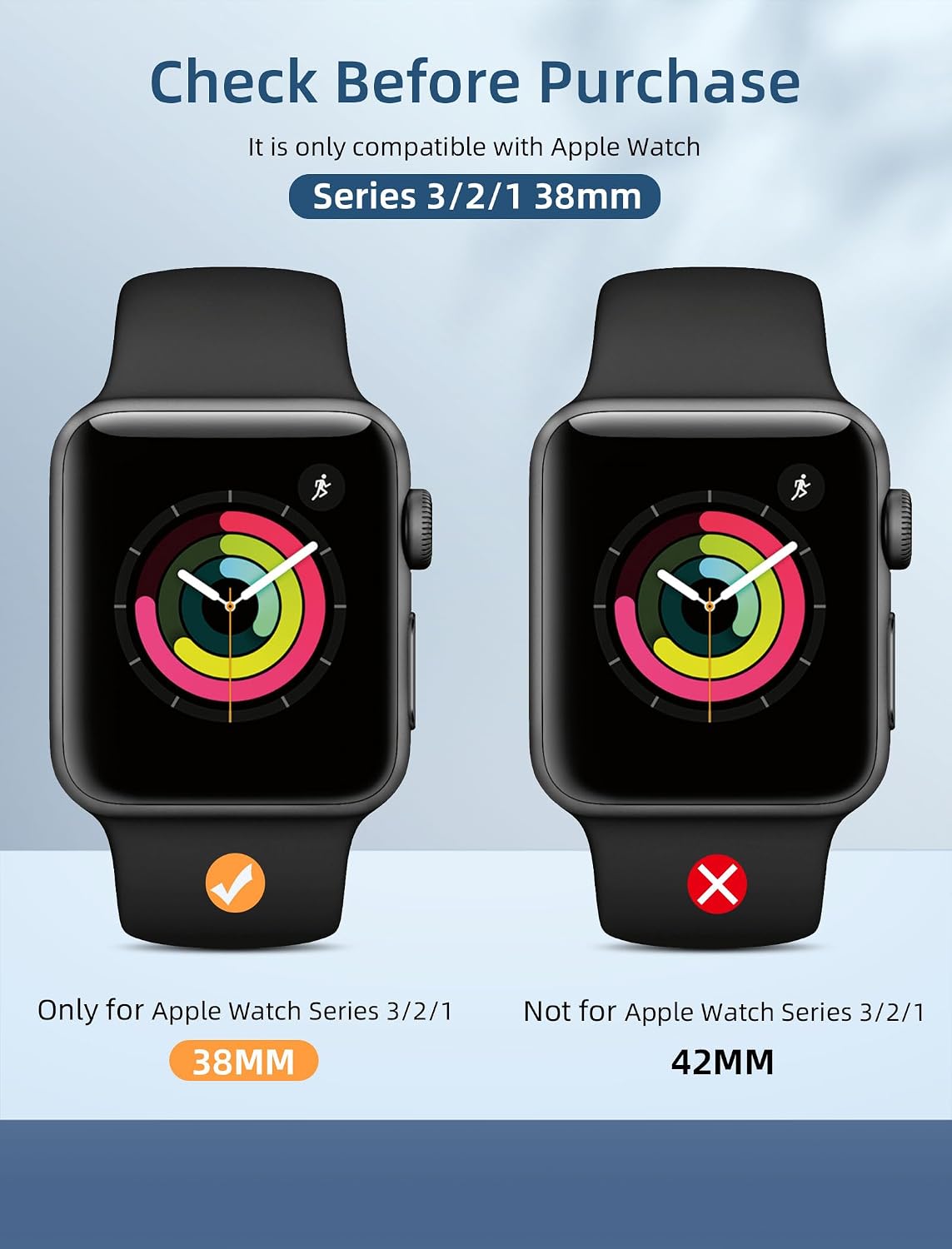 [8 Pack] Screen Protector for Apple Watch Series 38mm 3/2/1 Anti-Scratch,iWatch Self-Healing Soft TPU,Bubble-Free,HD Clear Soft Watch Film,Touch Sensitive,Ultra-thin for iWatch Accessories