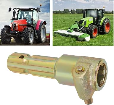 6 Spline PTO Extender for Tractor, PTO Adapter with 1 3/8in 6 Spline Female and Male, Quick Connect for Power Output Extension, Suitable for Various Tractors