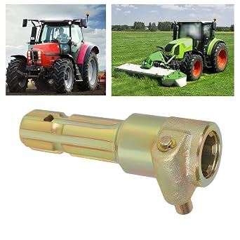 Tractor PTO Extender, Stainless Steel Material, 1 3/8in 6 Spline, Female to Male PTO Adapter, Securely Connect Up to Tractor, Compatible with 3 Point Quick Hitch System