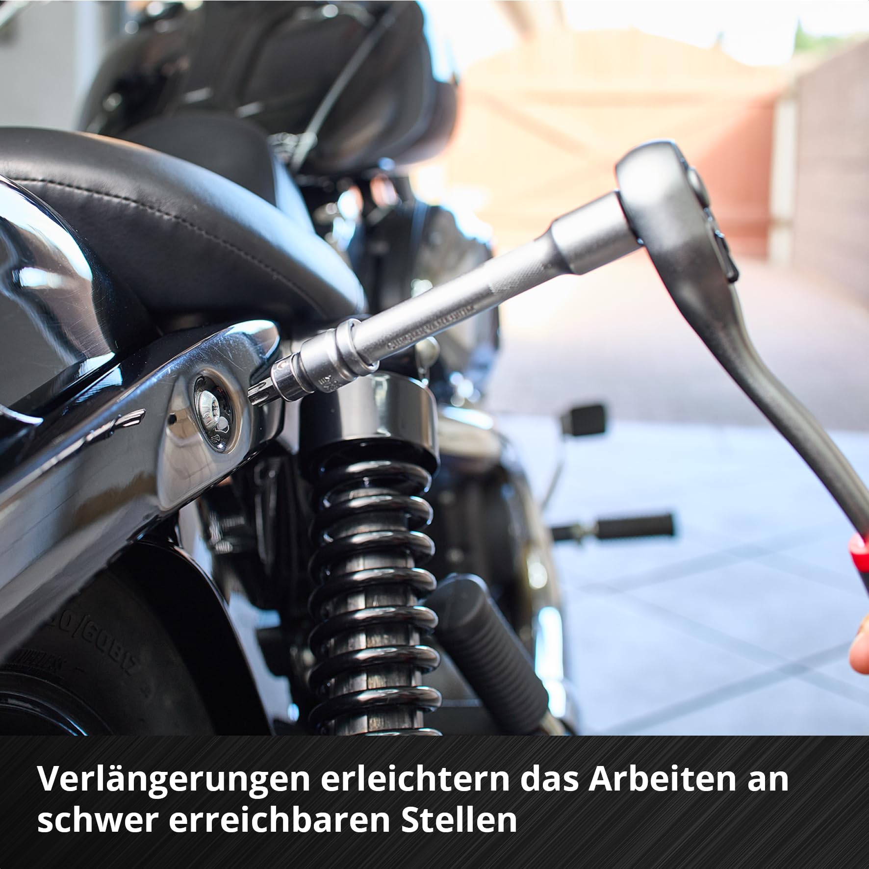 Original Einhell E-Case 92-tlg. Werkzeugkoffer Werkstatt (Werkstattausstattung, KFZ-Stecknüsse, Bit-Zubehör, Stecknuss-Set, Umschaltknarren, Sechskant-Stiftschlüssel, Systemkoffer)