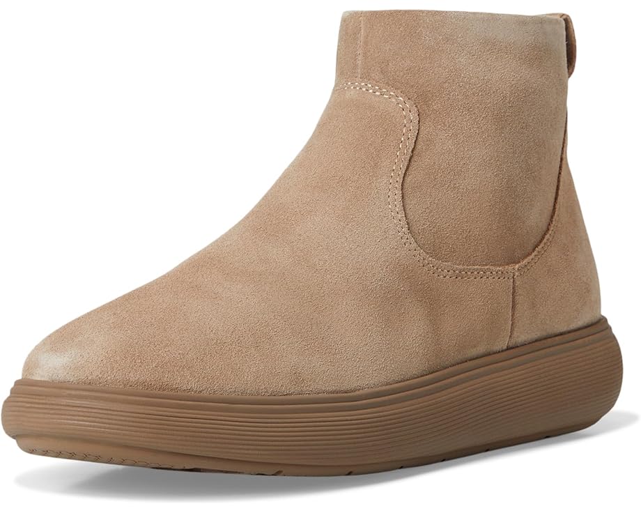 FitFlop iQ-Comff Suede Zip Ankle Boots - Front View