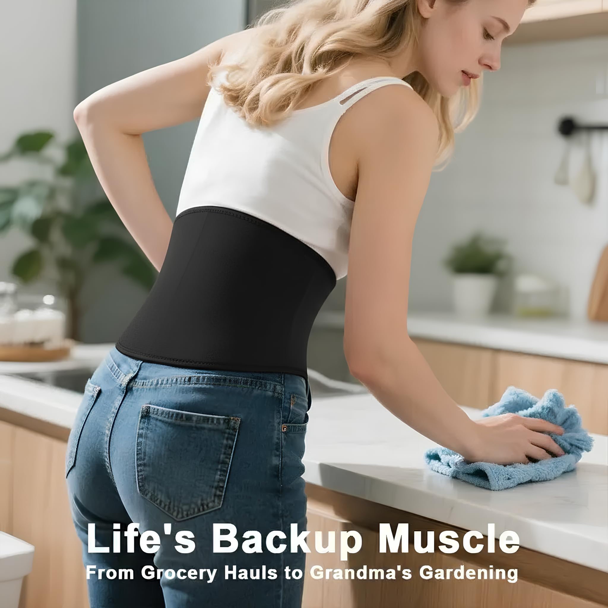 Fascia Lombare Supporto Schiena Uomo Donna, Fasce Lombari per Mal di Schiena Cintura Lombare di Sostegno Rete Traspirante per attività Sportiva Misura Universale Regolabile (uomo)