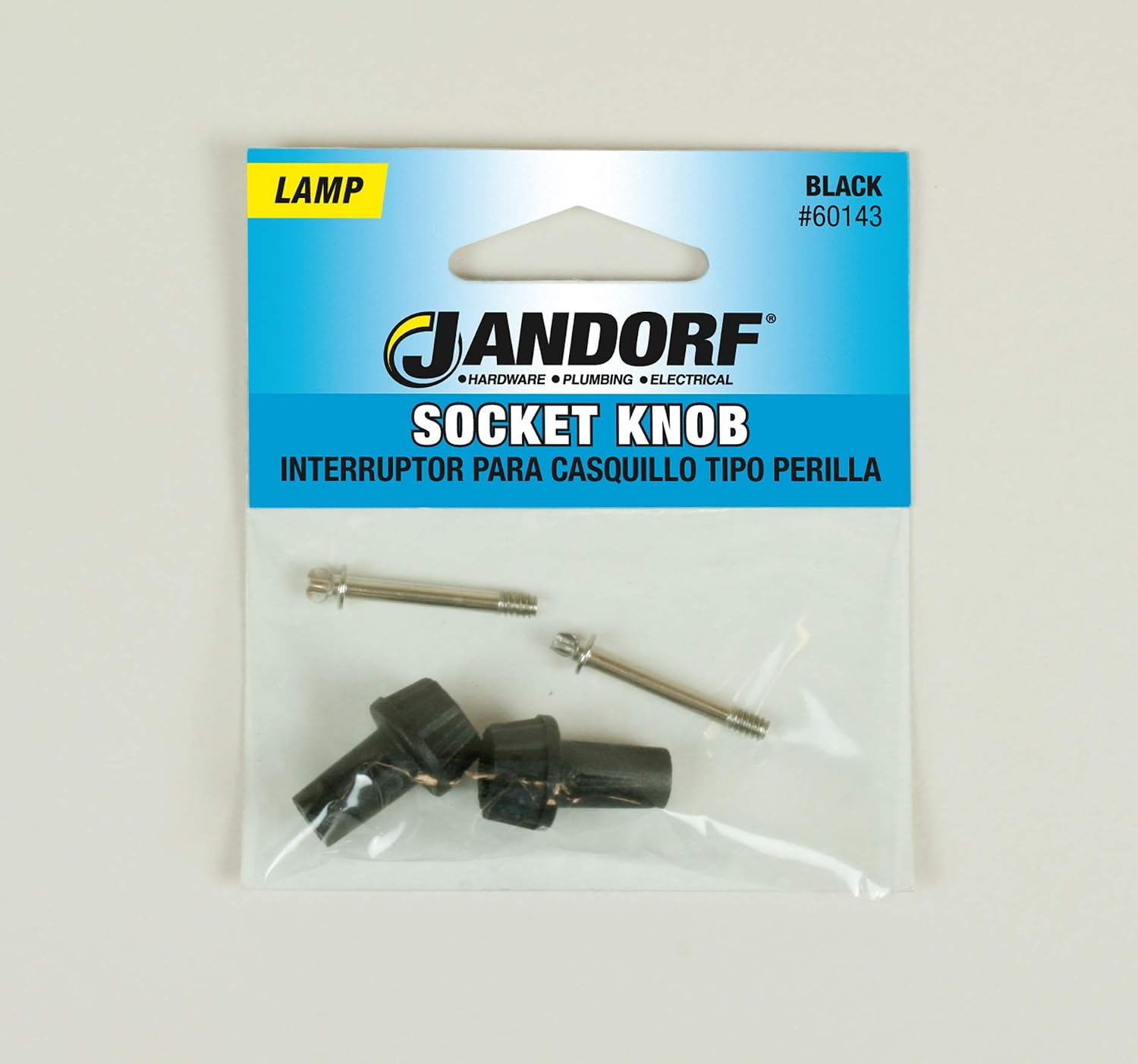 Orrco 60143 Extension Socket Knob 1/2 Inch, Black, 2 Count